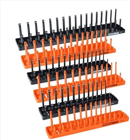 OEMTOOLS 22418 6-Pc SAE & Metric Socket Tray Set for Sizes 1/4", 3/8”, 1/2" by OEMTOOLS
