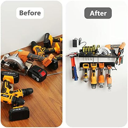 UU-Major Power Tool Organizer for Garage Organization,Drill Holder Wall Mount for Tool Stoarge, Tool Organizers and Garage Storage Shelves for Charging.Heavy Duty With 4 Holders - Image 6