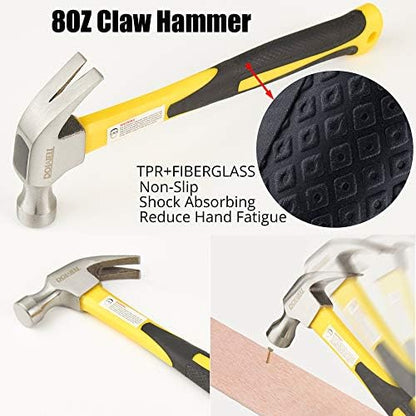 DOWELL Pliers Set - 8pcs, 10/8/6-inch Pliers & Wrench, Hammer, Tool Pouch - Image 4