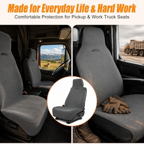 Seat Covers for Trucks, Waterproof Towel Seat Protectors, 1 Pack - Image 2
