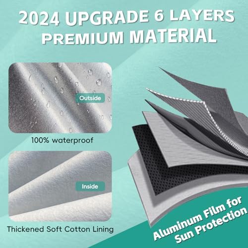 GUNHYI 6 Layer Pickup Truck Cover Waterproof All Weather(Up to 248 inch) - Image 2