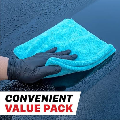 Maxshine Universal 40-Pack 16”x16” 400GSM Microfiber Cleaning Towels – Lint-Free & Ultra-Absorbent Car Detailing Towels – Scratch-Safe Multipurpose Cleaning Cloths for Garage & Home (40-Pack Multi) - Image 6