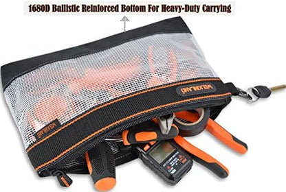 WELKINLAND Clear Tool Pouch, 4-Pack 12-Inch Zippered Tool Pouch - Image 6
