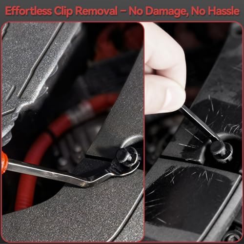 1240PCS Auto Retainer Clips Kit with Trim Removal Tools and 3-Layer Organizer Box, 32 Sizes Push Rivets Fasteners for Car Bumper, Fender, Door Panel and Interior Repair - Image 6