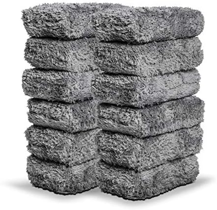Adam's Polishes Plush Microfiber Applicator Pad (12 Pack) – Microfiber Sponge Car Detailing Applicators | Use with Ceramic Coating for Cars, Car Wax, Paint Sealants, Compound, Polish, Glazes & More by AdamsPolishes