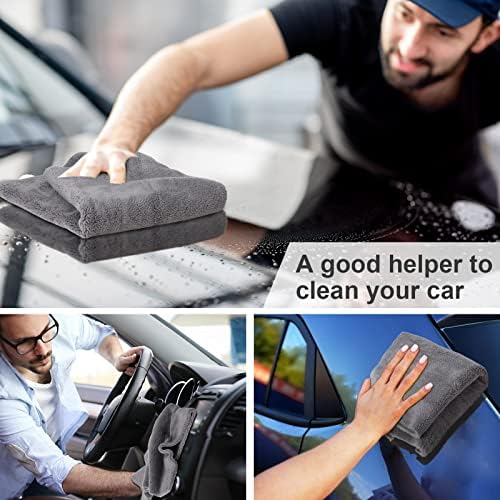 Shimeyao 30 Pcs 16 x 16 Inch Microfiber Car Towels, 500 GSM Edgeless Plush - Image 6