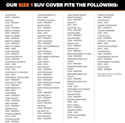 Budge Lite SUV Car Cover, Breathable Dustproof Cover, Fits SUVs up to 186" - Image 3