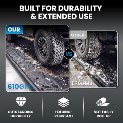 7'9" x 14' Garage Floor Mat, 610GSM PVC Containment Mat for Cars - Image 6