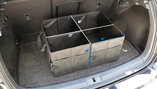 2 Pack Water Resistant Nylon Foldable Trunk Organizer Universal for Cars Trucks SUVs - Image 2