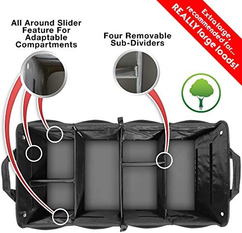 TRUNKCRATEPRO Save 15 per cent off bundle one regular grey organizer and one Extra Large Black trunk organizer - Image 2