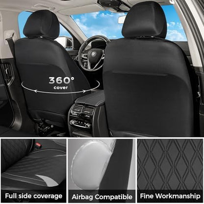 FLORICH Car Seat Covers Front Seat, Leather Seat Covers for Cars, Car Seat Protector Waterproof, Universal Automotive Seat Covers, Front Car Seat Cover Fit for Most Sedans SUV Pick-up Truck - Image 2