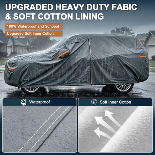 GUNHYI 16 Layers SUV Car Cover Waterproof All Weather Heavy Duty - Image 2