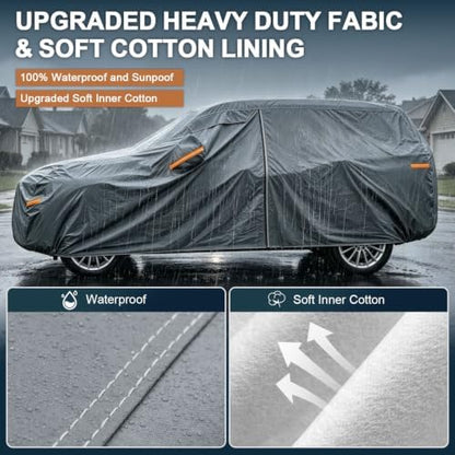 GUNHYI 16 Layers SUV Car Cover Waterproof All Weather Heavy Duty - Image 2