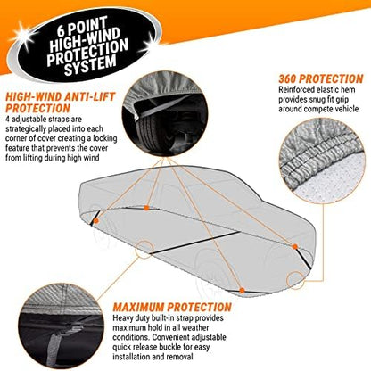 Armor All Car Cover Waterproof All Weather Heavy Duty Trucks from 205"-232" - Image 5