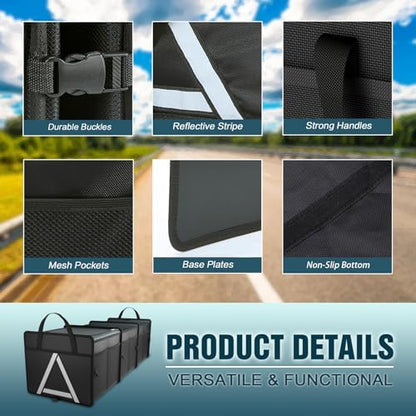 K KNODEL Trunk Organizer Storage with Cooler for Car and SUV (Large, Black) - Image 4