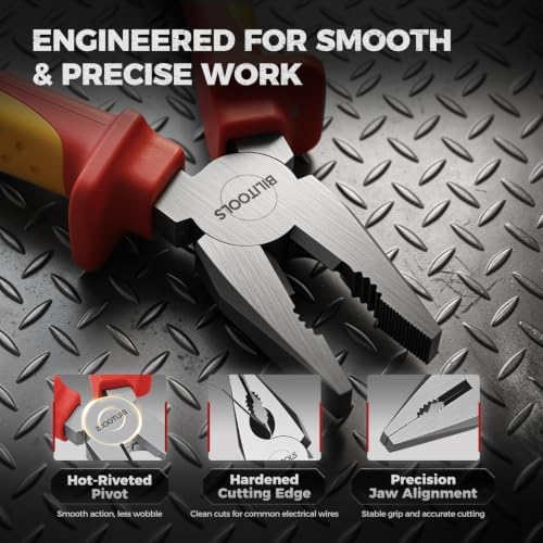 BILITOOLS 1000V Insulated Lineman Pliers, 6 inch, Combination Pliers, Cr-V - Image 5