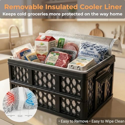 Mymazn Trunk Crate Organizer with Cooler for Car - Image 2