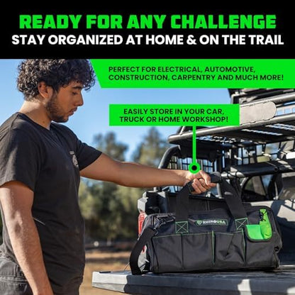 Rhino USA Tool Bag (18-Inch) - Heavy Duty Wide Mouth Tote for Men - Image 5