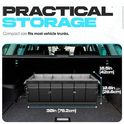 FORTEM Trunk Organizer - Foldable Car Organizer & Storage for SUVs & Trucks - Image 4
