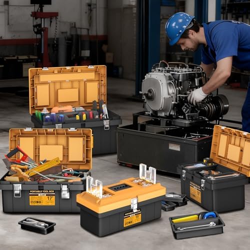 AIRAJ Tool Box 4 In 1 Set, Portable Tool Box Organizers, 15”+17”+19”+21” - Image 6
