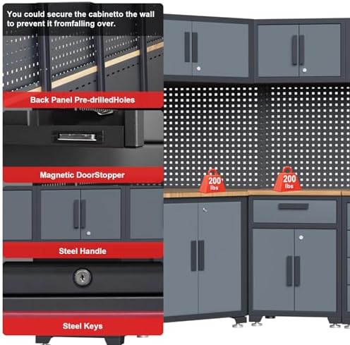 16PCS Garage Storage Cabinet System - Image 4