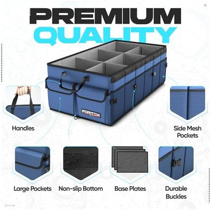 FORTEM Trunk Organizer - Foldable Car Organizer & Storage for SUVs & Trucks - Image 2