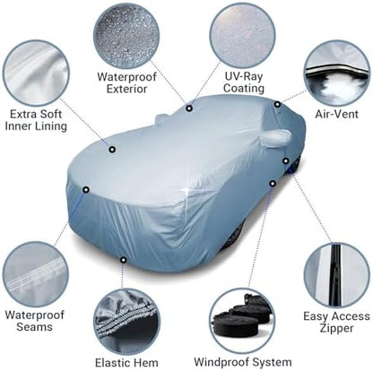 iCarCover Car Cover All Weather for 2000-2005 Celica Without Spoiler - Image 4