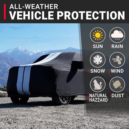 iCarCover Car Cover All Weather for 2000-2026 Frontier Crew Cab, 6.1 ft - Image 2