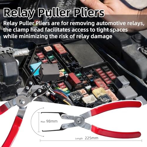 8 Pieces Electrical Disconnect Pliers for Cars, Automotive Electrical Plug Connector Disconnect Tool and Connector Separator and Hose Clamp Pliers - Image 3