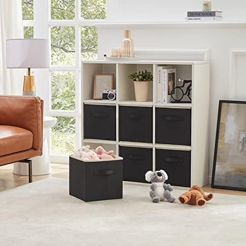 Lifewit Storage Cubes, 13 Inch Organizer Bins, 36L Black, 6 Packs - Image 2