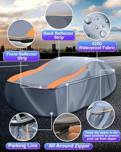 Full Enclosed Truck Cover Waterproof All Weather fit Length 240-253 inches - Image 7