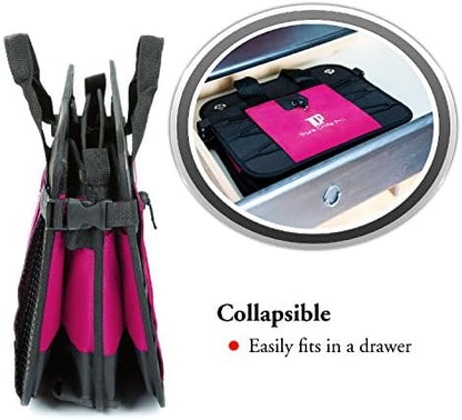 TRUNKCRATEPRO Save 15 per cent off bundle of 2 Car Trunk Organizer Multi-Compartment storage for men and women (Black and Pink) - Image 4