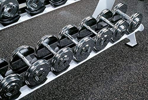 American Floor Mats 1/4in (7mm) Thick 10% Blue/Grey 4' x 13' Heavy Duty Rubber Rolls, Protective Exercise Mats, Home Gym Rubber Flooring - Image 4