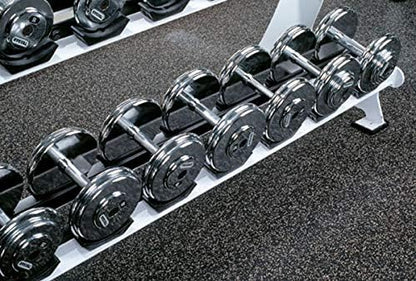 American Floor Mats 1/4in (7mm) Thick 10% Blue/Grey 4' x 45' Heavy Duty Rubber Rolls, Protective Exercise Mats, Home Gym Rubber Flooring - Image 4