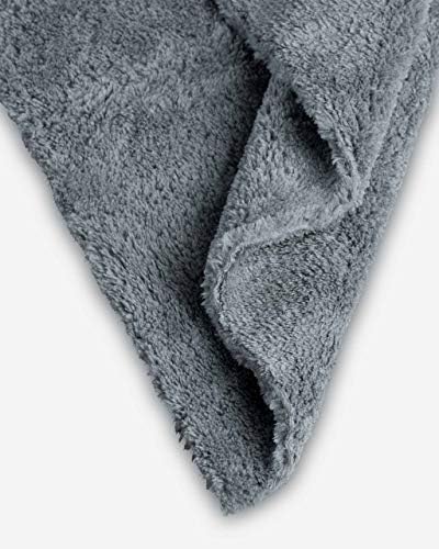 Adam's Borderless Grey Microfiber Towel (2pk) - Premium Ultra Soft Car Detailng Towel Cloths, 480gsm - Safe for Car Wash, Home Cleaning & Pet Drying Cloths (16 Inch x 16 Inch) - Image 3