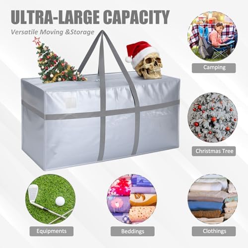 Windyun 4 Pcs 177 Gallon Extra Large Moving Bags XXL Heavy Duty Storage Bag - Image 4