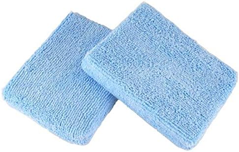 HI-TECH Microfiber Wax Applicator Pads – 3"x5"x1" Premium Polish & Sealant Sponges for Car Detailing – Bulk Pack of 144 Durable Reusable Pads by DiscountCarCareProducts