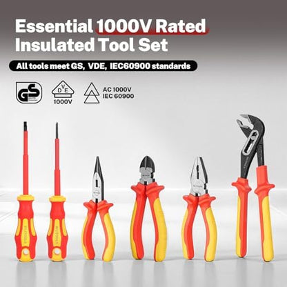 BILITOOLS 1000V Insulated Electrician Tools Set, Insulated Screwdrivers Set - Image 6