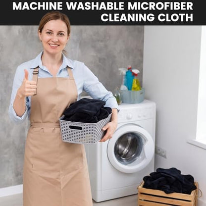 Tallew 60 Pcs Black Microfiber Towels: 16"x16" Microfiber Drying Towels Bulk Micro Fiber Car Cleaning Cloth for Cars Drying Washing Polishing Cleaning Household Supplies - Image 5