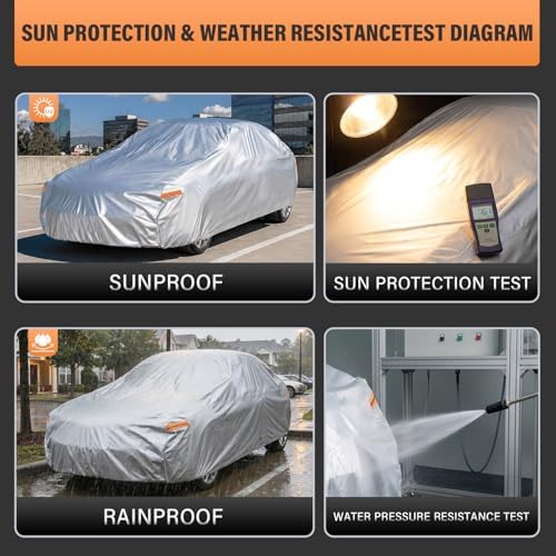 Kayme Large SUV Car Cover See Vehicle Size Chart for Accurate Fit, Size S7 - Image 2