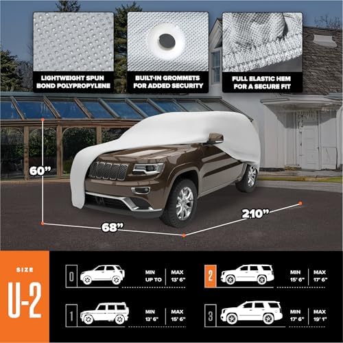 Budge Lite SUV Car Cover, Breathable Dustproof Cover, Fits SUVs up to 210" - Image 4