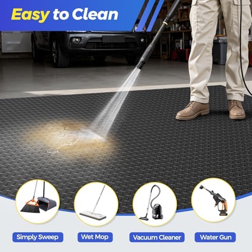 7.8x20 FT Heavy Duty Garage Floor Mat, 2.8mm Thickened Garage Flooring Roll - Image 6