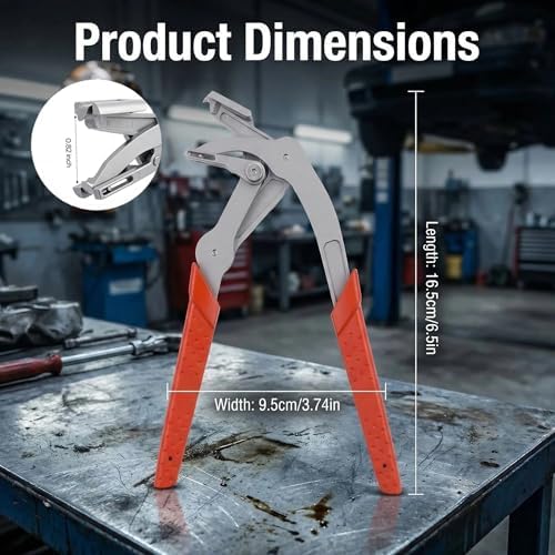 Car Clip Pliers, Auto Fastener Rivet Remover Tool, Spring-Loaded Panel Clip Removal Pliers for Car Door Panel Dashboard Interior Maintenance, 7 Inch - Image 4