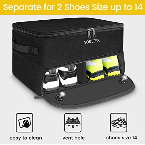 YOREPEK Golf Gifts for Men, 2 Layer Golf Trunk Organizer for 2 Pair Shoes - Image 5
