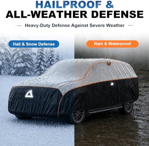 Favoto Hail Protector Car Cover Waterproof Heavy Duty Padded Car Cover - Image 3