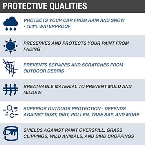 Budge Protector IV SUV Cover, 4 Layer Reliable Weather Protection, Waterproof, Dustproof, UV Treated SUV Cover Fits SUVs up to 210" - Image 3
