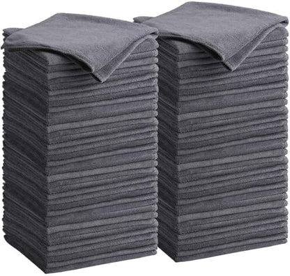 Nuenen Car Microfiber Clean Cloths, Gray, 16 x 16 Inch, 60 Pcs by Nuenen