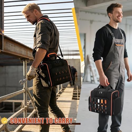 Marscamd Tool Bag with 3 Removable Cases, 2 Layers Tool Tote for Hand Tools - Image 5