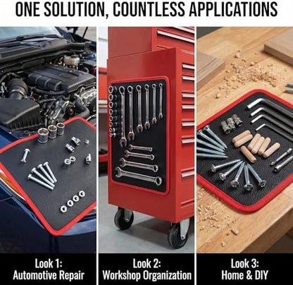 3 Pack Foldable Magnetic Tool Mat Tray Set - Image 7