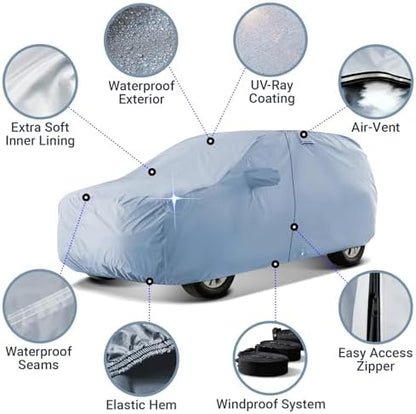 iCarCover Car Cover Waterproof All Weather for 2023-2026 Grand Wagoneer L - Image 4